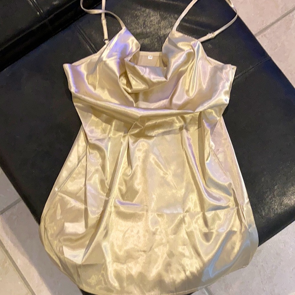 Champagne size medium slip dress